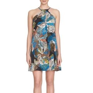 1. State Abstract Floral Print Halter Dress Size Medium
